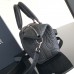 Stylish Dior Weekender 25 bag in black leather