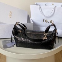 Replica Medium D-Journey Bag Black Leather