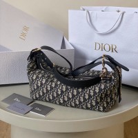 Replica Medium D-Journey Bag Black Leather