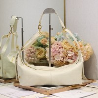 Replica Medium D-Journey Bag White Leather
