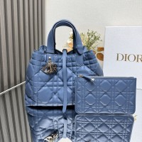 Replica Medium Dior Toujours Bag Blue Leather - Free shipping