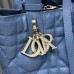 Adjustable Shoulder Strap on Medium Blue Luxury Replica Bag