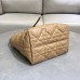 Medium Dior Toujours Vertical Tote Bag Powder Beige