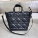 Replica Medium Dior Toujours Vertical Tote Bag black