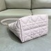 Medium Dior Toujours Vertical Tote Bag pink