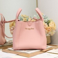 Replica Dior Medium Signature Bucket Bag black leather