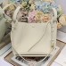 Luxury-style Dior leather bucket bag replica with metal Dior charms