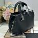 medium Dior Toujours Bag Black Cannage Calfskin with Studs
