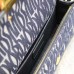Detailed View of Blue Replica Miss Dior Flap Bag - Affordable Luxury
