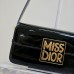 Stylish Miss Dior Flap Bag Black for evening wear