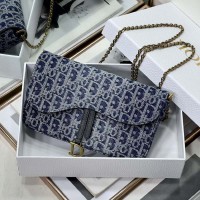 Replica Saddle Pouch with Chain