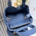 Replica Dior-Style Toujours Bag in Blue - Top Handle & Crossbody Options