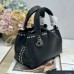 Replica small Dior Toujours Bag Black Cannage Calfskin