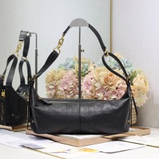 Replica Medium D-Journey Bag Black Leather