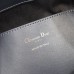 Stylish replica Dior signature bucket bag with leather trim details