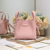 Replica Dior Small Signature Bucket Bag black leather