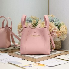 Replica Dior Small Signature Bucket Bag black leather